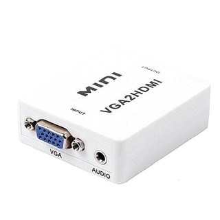 轉換器 VGA轉HDMI 電腦轉電視 1080p 高畫質 VGA TO HDMI 附發票+臺灣出貨
