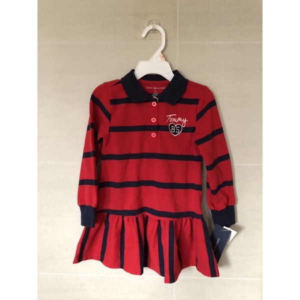 全新Tommy Hilfiger 運動風休閒連身裙 （2T)