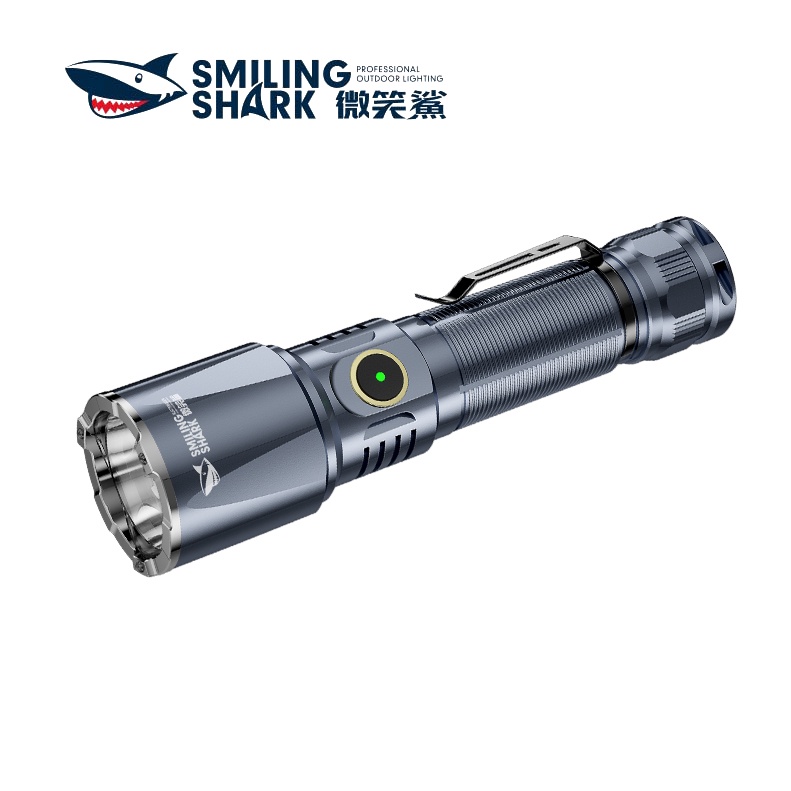 微笑鯊正品 E866C 戰術手電筒強光超亮Led M55大功率爆亮遠射21700 USB可充電可變焦特種兵手電家戶外耐用