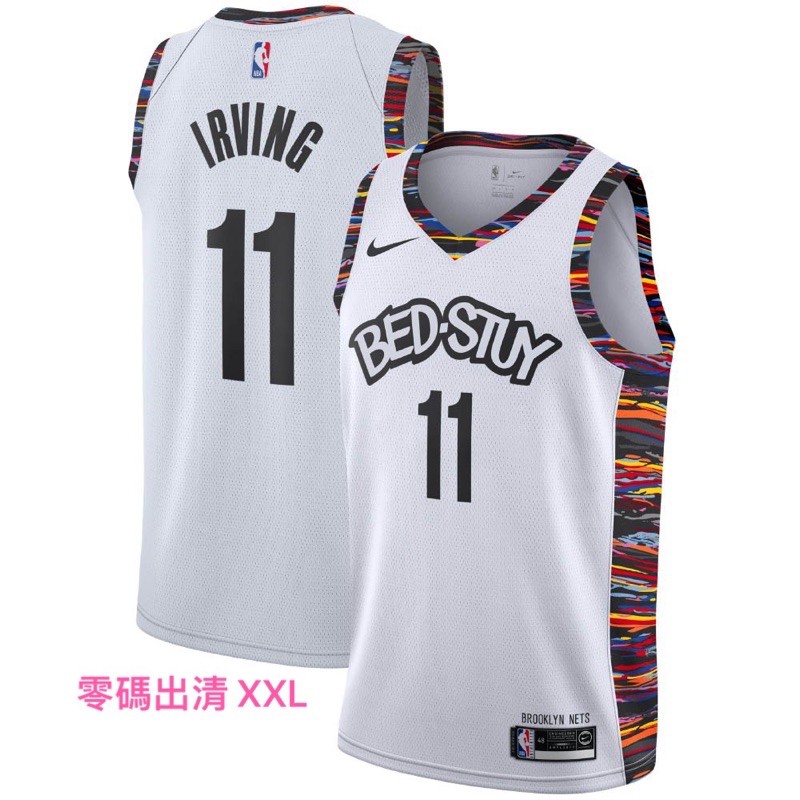 🎉18折NIKE NBA KYRIE IRVING #11 布魯克林籃網隊 球衣 AV4622-102 白 彩虹 KI