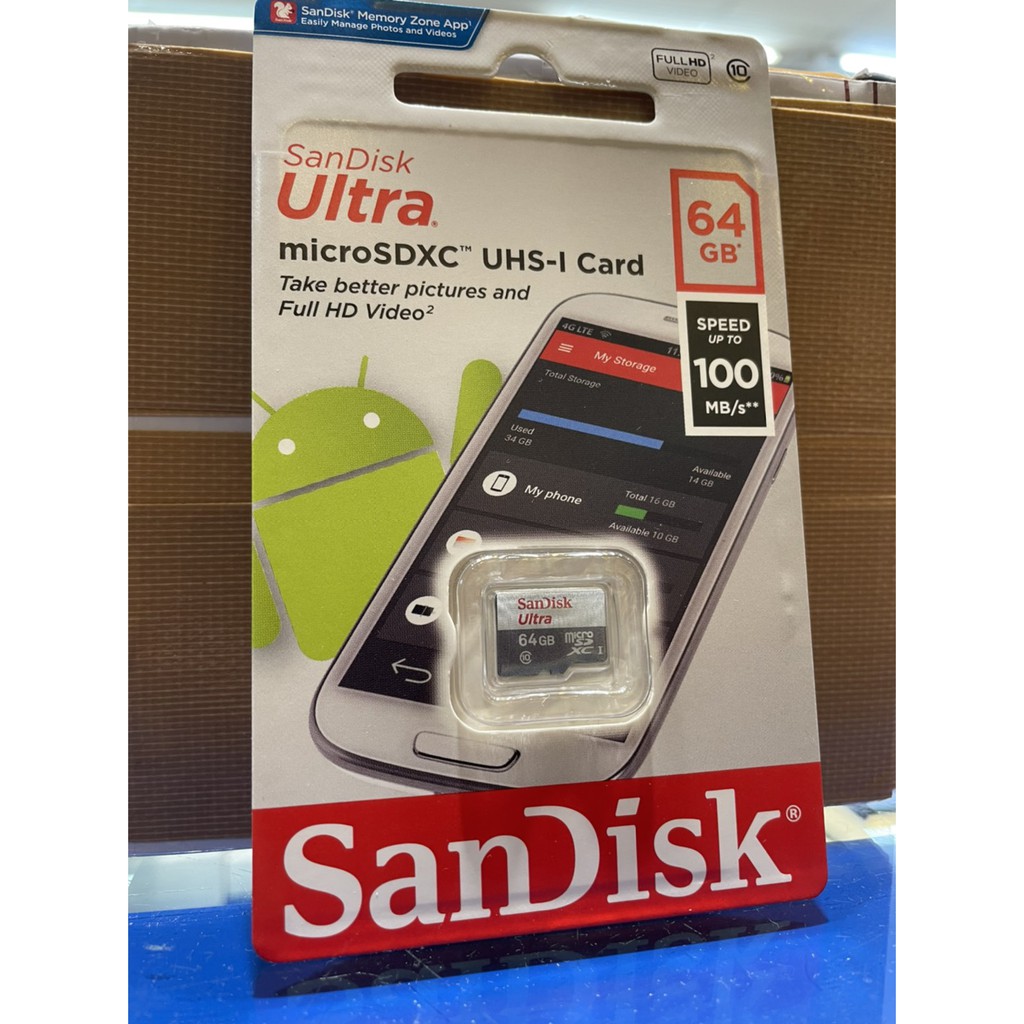 米家攝像機 的好朋友 SanDisk  Ultra  microSD  UHS-I  64GB記憶卡 100MB/s