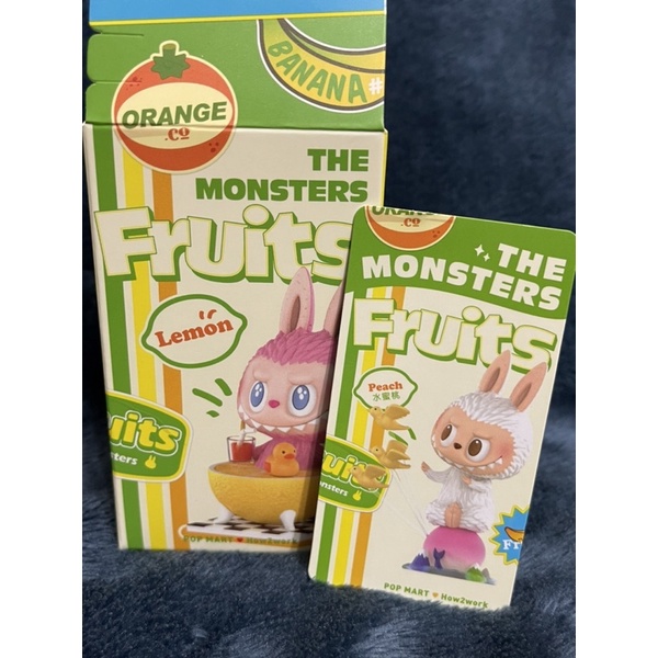 現貨 POPMART泡泡瑪特 LABUBU拉布布 水果系列 甜點 盒玩盲盒 水蜜桃 確認款