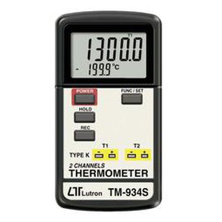 TECPEL 泰菱 》TM-934S 雙組溫度計 溫度計 TYPE K 熱電偶 雙顯示 雙組溫度計