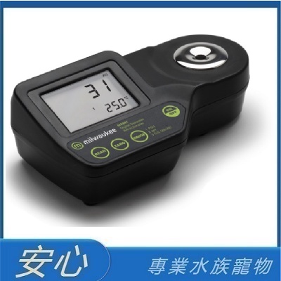 安心水族 Milwaukee 海水比重計數位鹽度計電子比重計海水鹽度比重計ma7 蝦皮購物