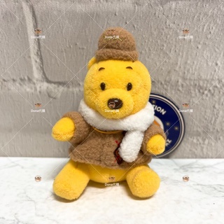 🌸Dona代購🌸現貨 日本正版 迪士尼 小熊維尼 誕生石11月 圍巾毛衣裝 珠鍊吊飾/包包掛飾 R23 2405