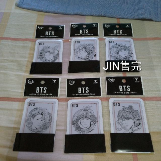 Bts 防彈少年團t Money 韓國交通卡 19透明星座插畫版 蝦皮購物