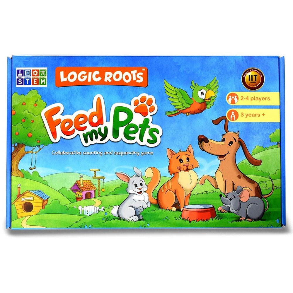 印度Logic Roots數學桌遊 - 寵物點心派對_配對遊戲/3歲