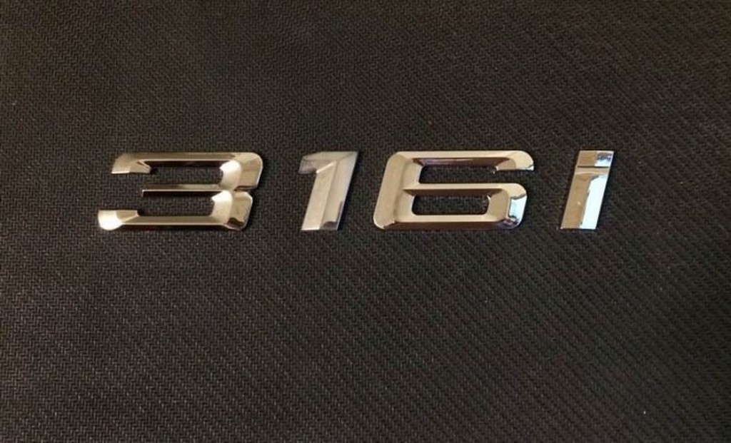 《※金螃蟹※》BMW 寶馬 316i 後車箱字體 鍍鉻銀
