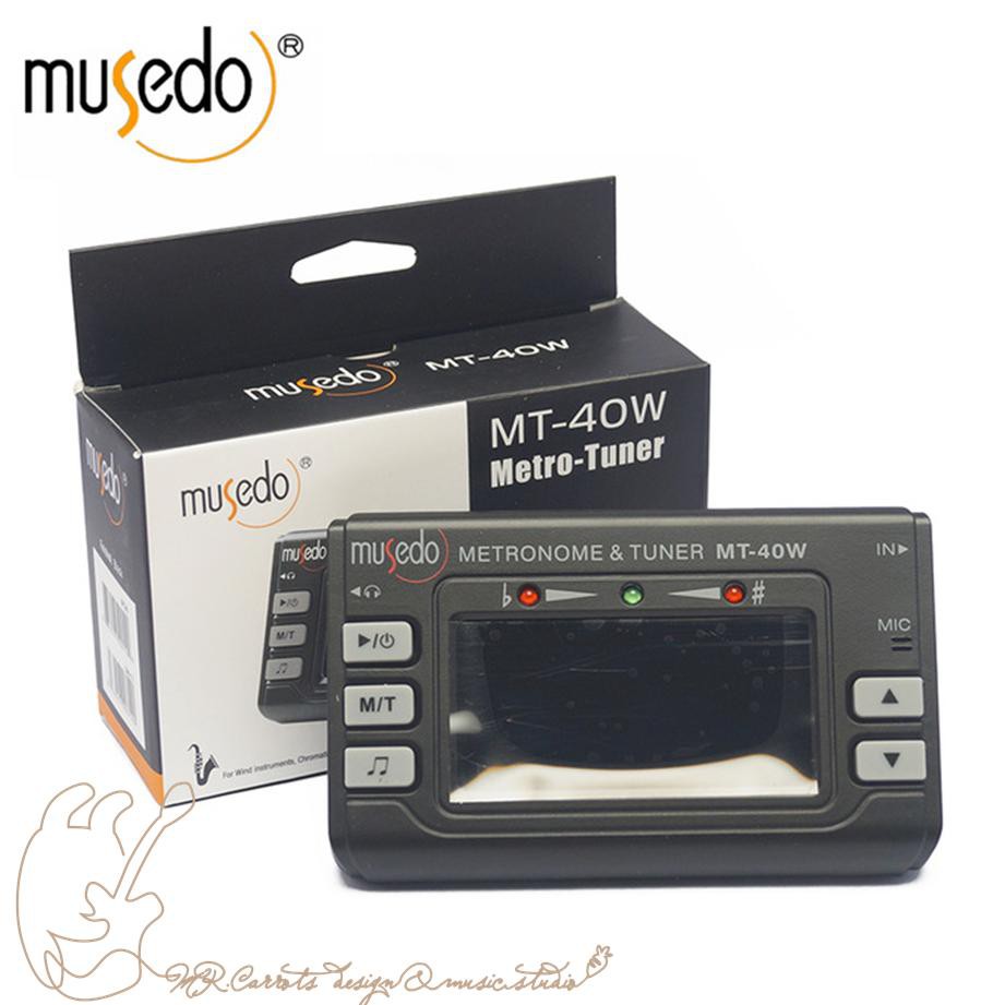 Musedo MT-40W 管樂/笛子/薩克斯風/長笛/十二平均律 調音+校音+節拍器 一機搞定 附拾音夾、電池2顆