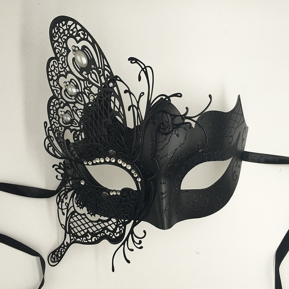 3D蝴蝶威尼斯鐵藝面具 高檔化妝舞會派對聚會COS面具 女演出面具
