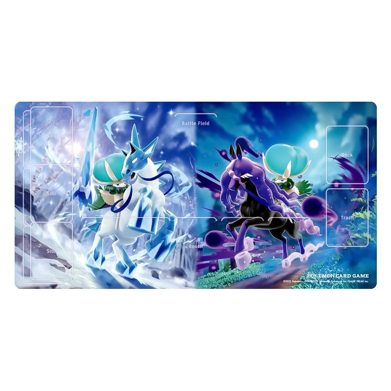 精靈寶可夢 寶可夢集換式卡牌遊戲 POKEMON PTCG 專用桌墊 牌墊 卡墊 橡膠桌布 白馬 黑馬 蕾冠王 台中