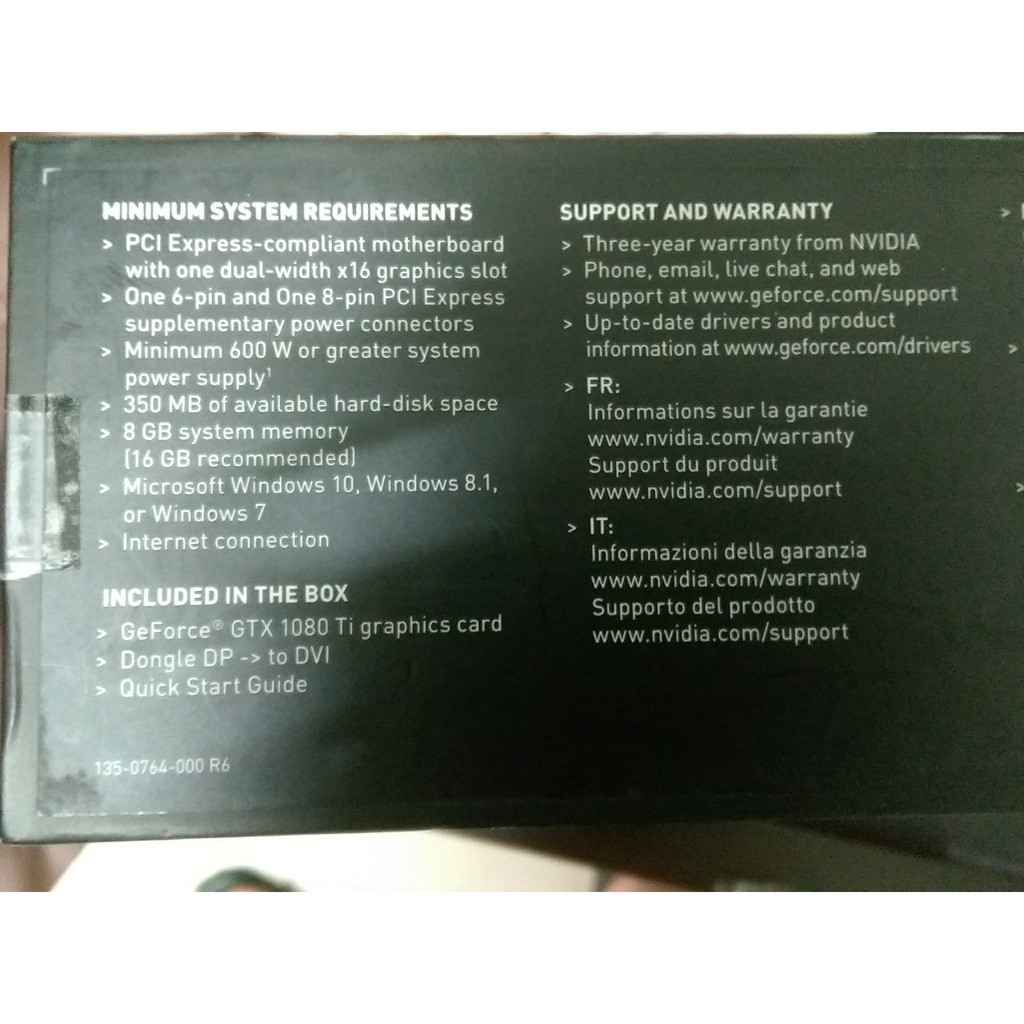 中古nvidia Geforce Gtx 1080 Ti 原廠三年保挖礦未稅價免運費 蝦皮購物