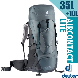 【德國 Deuter】Aircontact Lite 35+10L 專業輕量拔熱透氣背包 3340221 深灰/黑