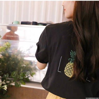 Clare’s outfit🥀Cherrykoko甜美小鳳梨🍍棉質上衣，正反兩面的小心機