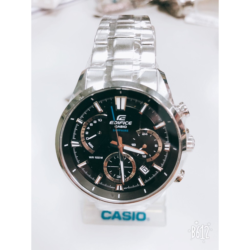 CASIO EDIFICE計時碼錶系列(台灣公司貨)、有原廠保固、超低價 藍寶石水晶鏡面EFB-550D-1A