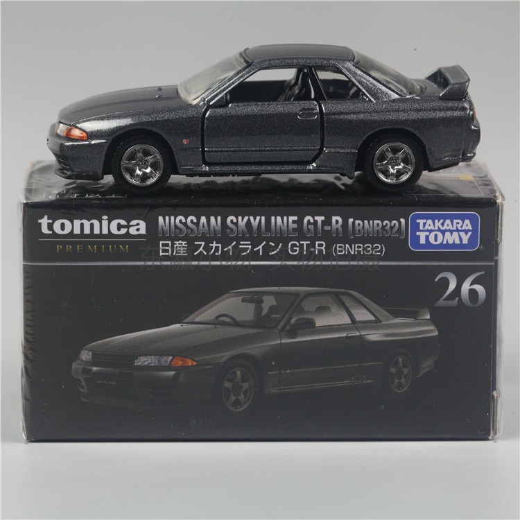 熱賣 多美卡tomica合金車頭文字d中里毅tp黑盒premium 26 日產gt R R32 蝦皮購物