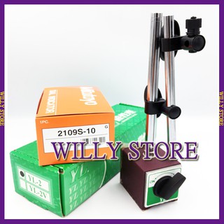 【WILLY STORE】千分錶+磁性座 三豐 Mitutoyo 2109A-10+YL-2標準磁性座,腳踏車輪圈校正用