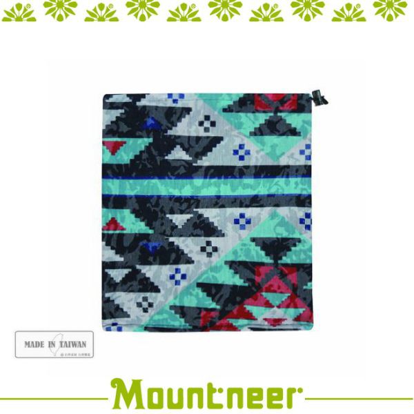 【Mountneer 山林 雙面保暖圍脖兩用帽《天藍》】12H08/登山口罩/耳罩/圍巾/悠遊山水