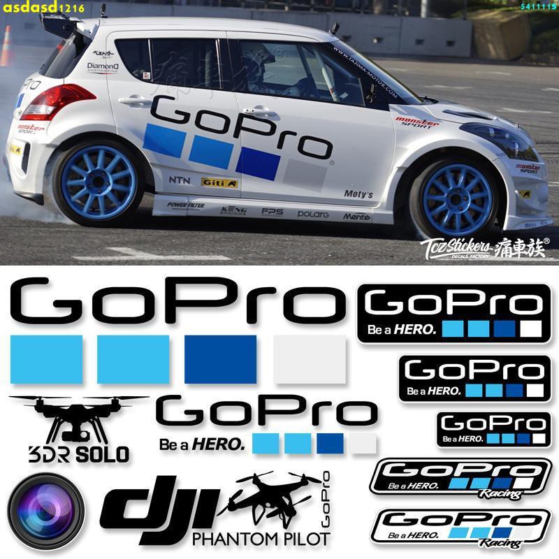 Gopro車貼hero3極限戶外運動攝影spdv 汽車改裝反光貼紙貼花飛度5255 蝦皮購物