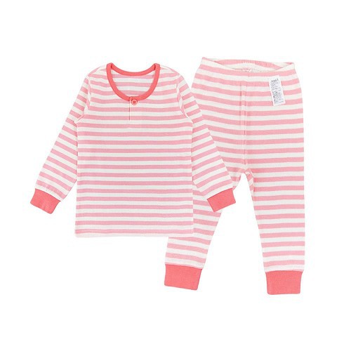 韓國 Cordi-i 純棉長袖休閒家居服-粉紅條紋