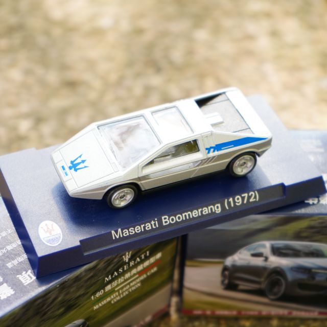含郵《全新,僅拆封確認款式》1972 Maserati Boomerang 1:60瑪莎拉蒂典藏模型車 7-11