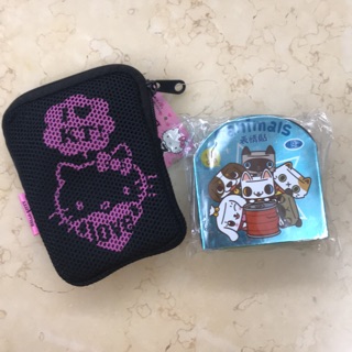 Hello kitty 錢包 零錢包 狗 表情貼 貼紙