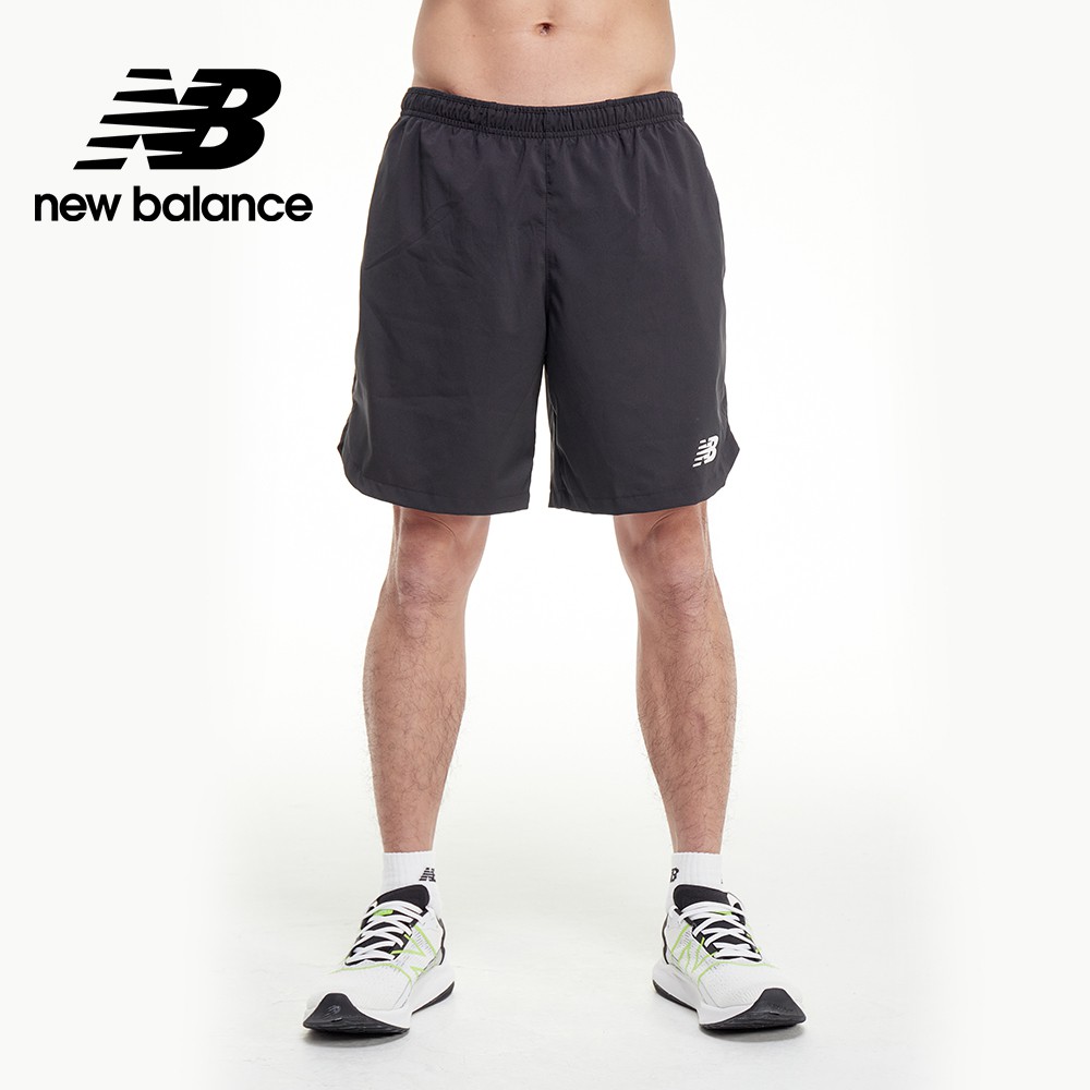 【New Balance】NB DRY 兩件式慢跑7"短褲_男性_黑色_MS01225BK