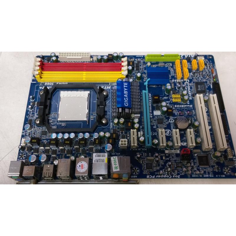 技嘉 GA-MA770-US3 /AM2/DDR2/ 主機板+擋板 二手良品$399元