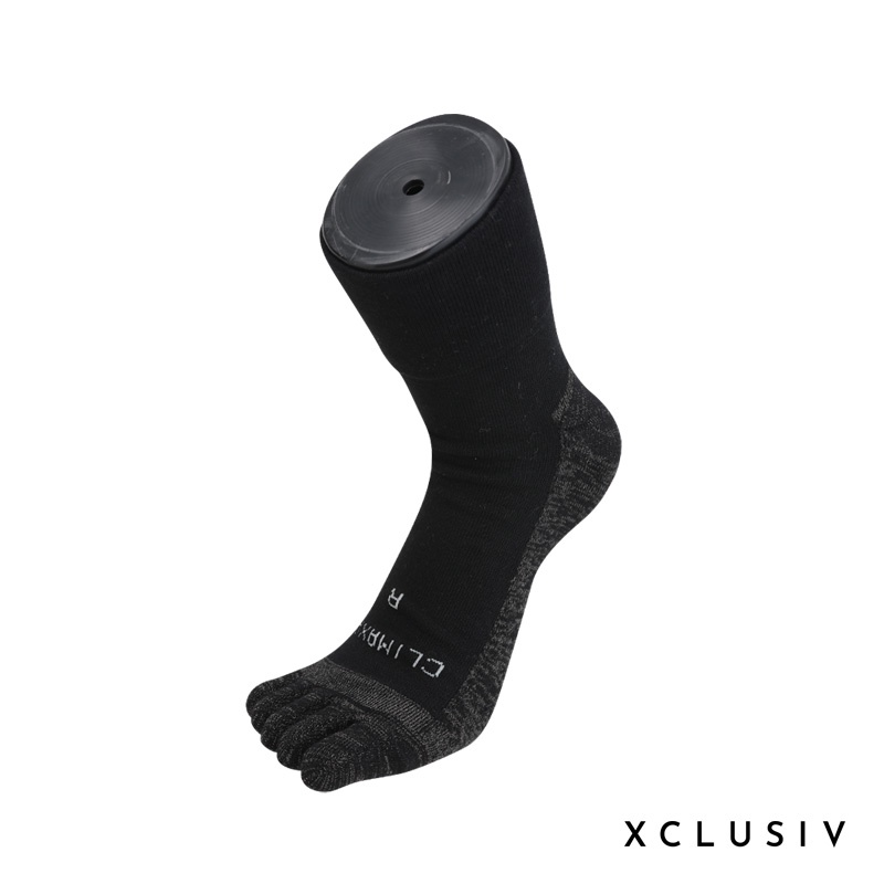 【XCLUSIV】美國FDA銀纖維健康照護五趾襪(黑)