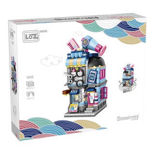 LOZ鑽石微型積木街景美髮店