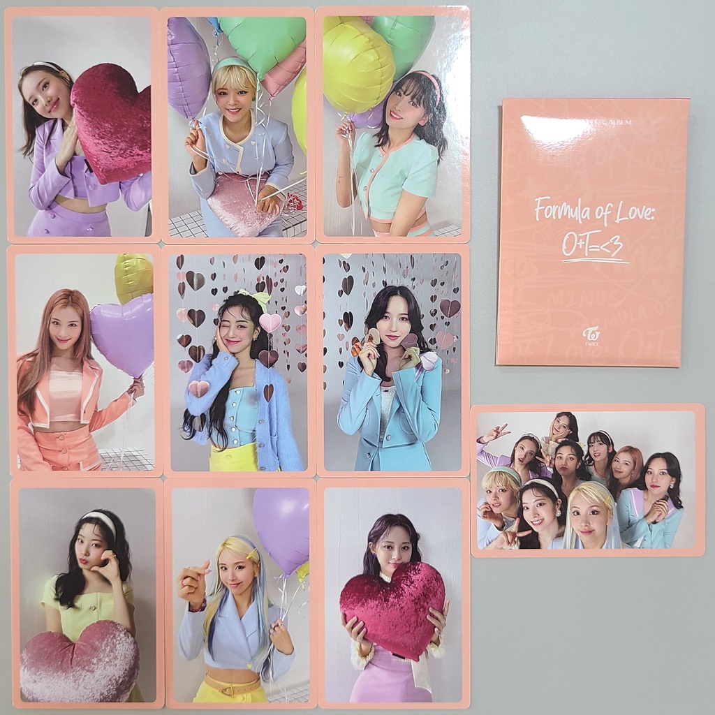 Twice 正規三輯formula Of Love O T 3 空專cd 封底預購禮小卡海報 蝦皮購物