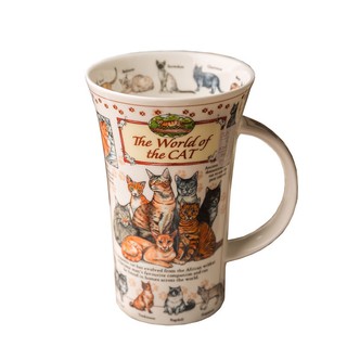 英國進口DUNOON丹儂手工峽谷型骨瓷茶杯水杯馬克杯咖啡杯 貓咪的世界