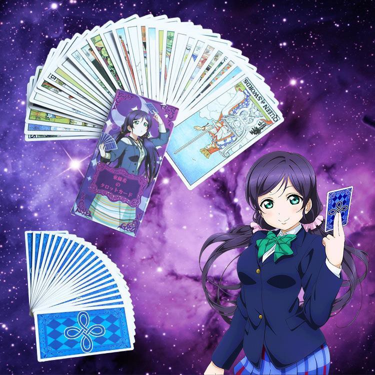 漫吧 動漫卡通神秘命運愛情占卜塔羅牌lovelive東條希桌游初學者珍藏 蝦皮購物