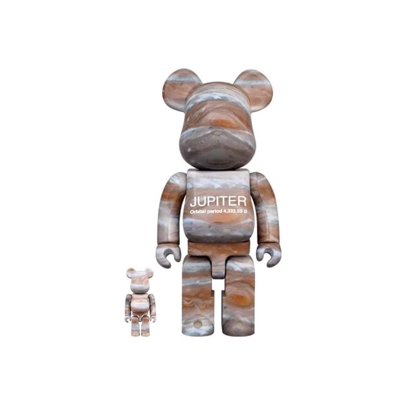 【萬世玩具】BE@RBRICK JUPITER 木星 400%100%