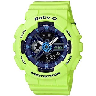 【私藏現貨】CASIO 卡西歐 BABY-G 網眼動感元素雙顯腕錶-螢光綠(BA-110PP-3ADR)售價$4300