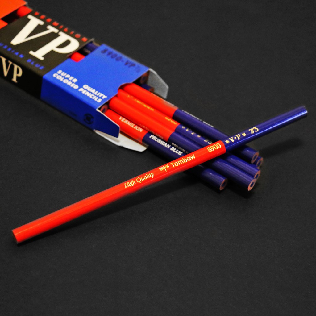 独特な独特なトンボ鉛筆 赤青鉛筆 ８９００ＶＰ ７／３ 筆記具