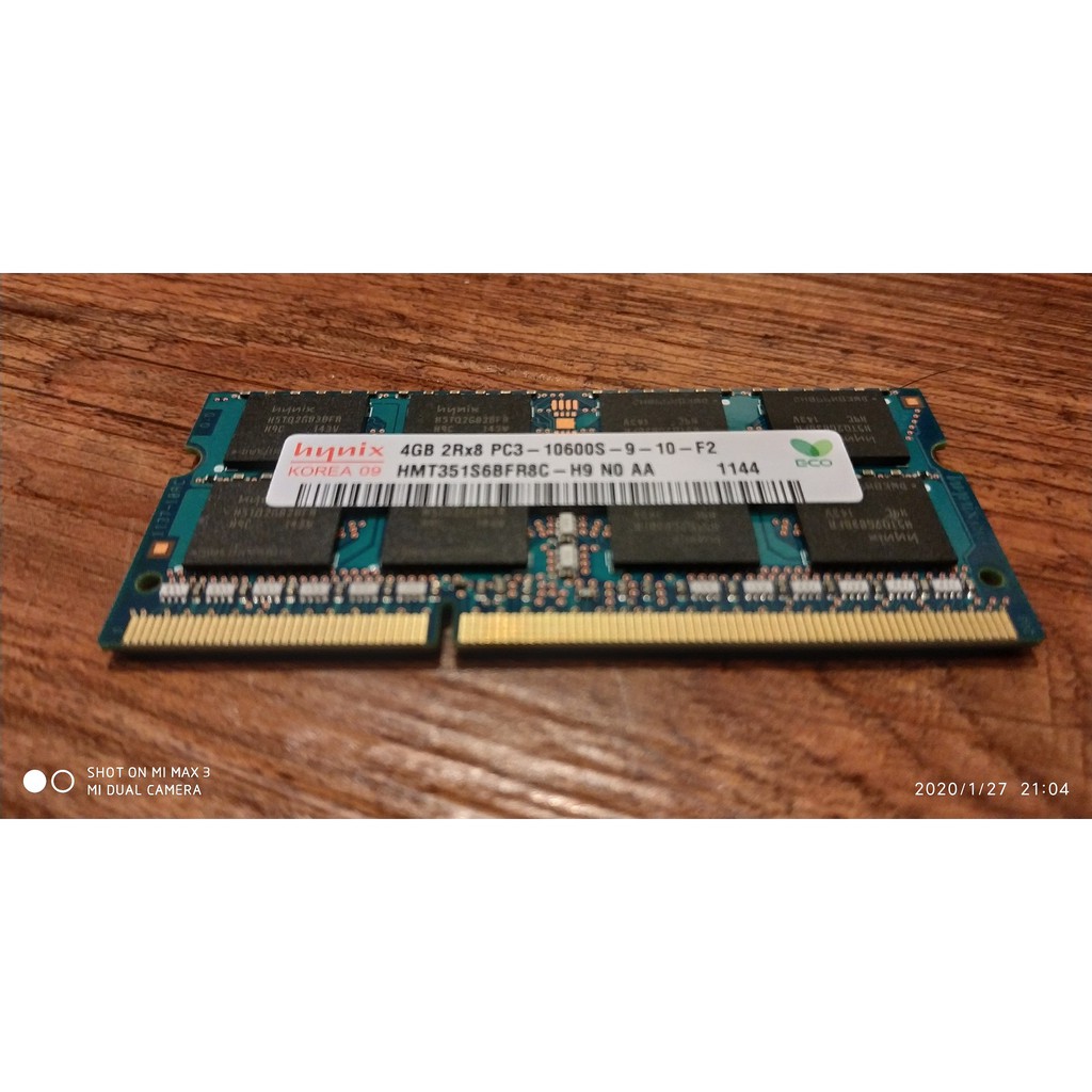 筆電用 海力士 Hynix DDR3 1333 4G 良品個保七天