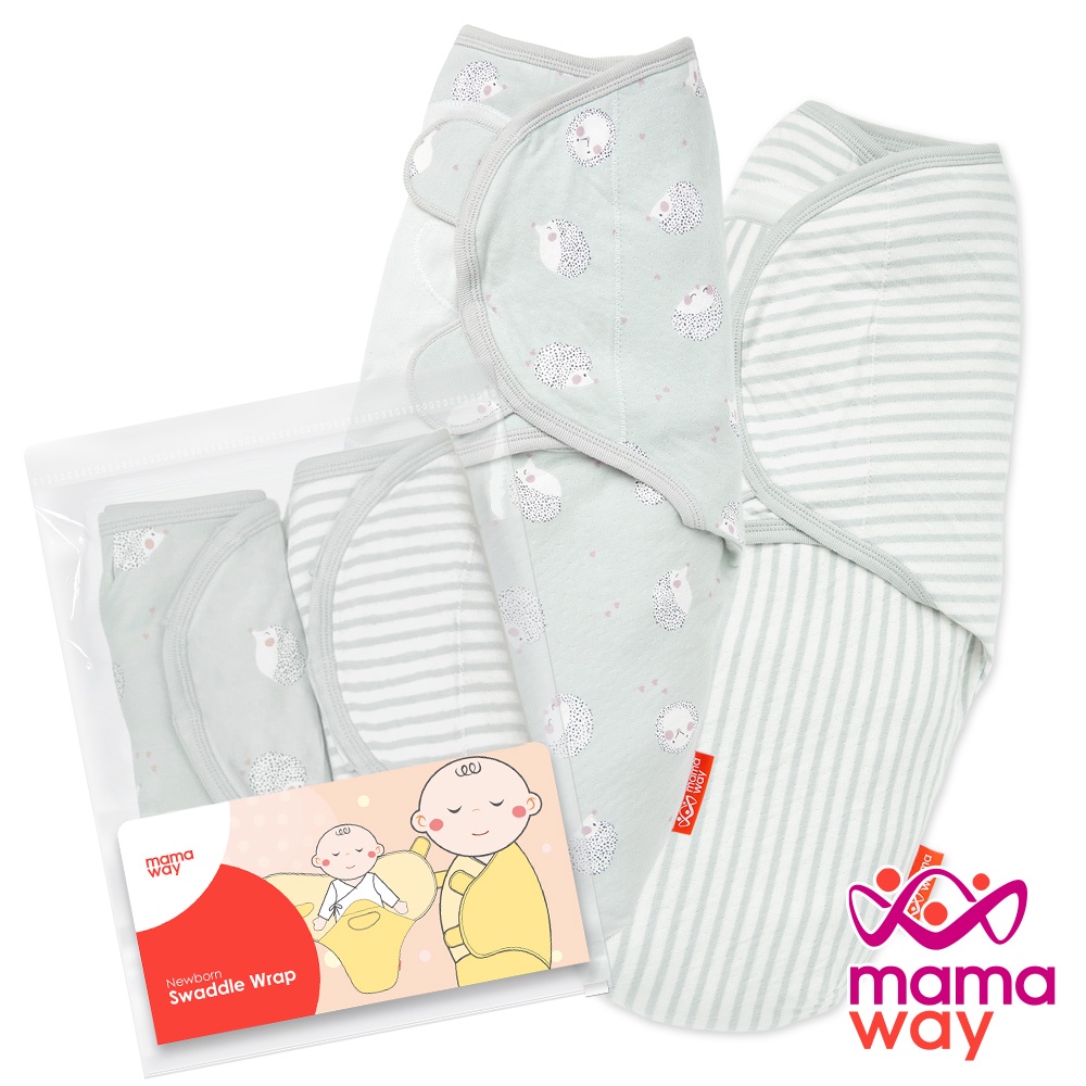 【Mamaway媽媽餵】 蠶寶寶包巾組 2入-刺蝟寶寶
