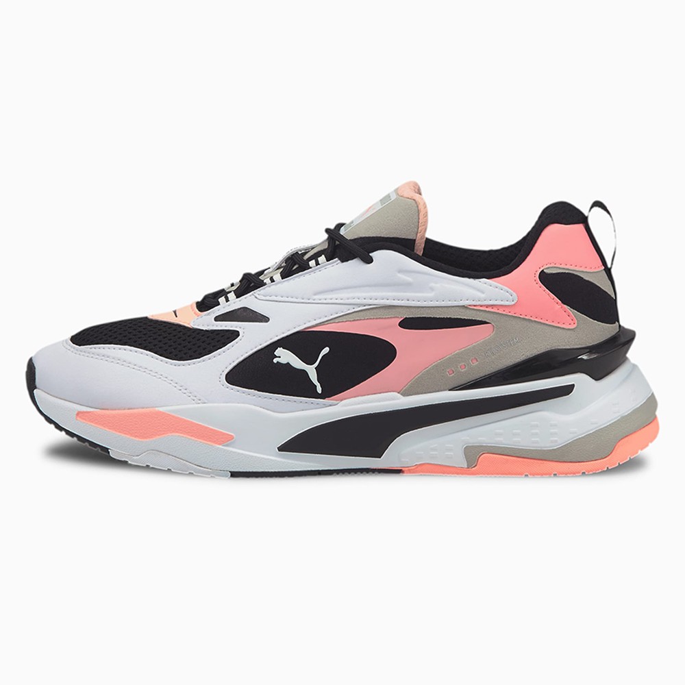 PUMA RS-Fast 女鞋 休閒 復古 緩震 網布 皮革 白 黑 粉【運動世界】38056206