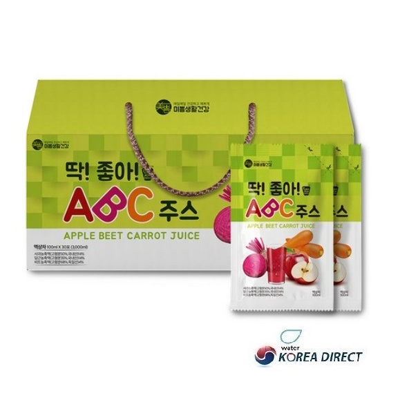 韓國 딱좋아 ABC果汁 100ml x 30包（蘋果汁胡蘿蔔汁紅甜菜汁）