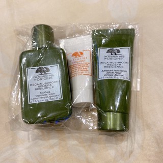 ORIGINS 品木宣言 機能水化妝水 靈芝水 咖啡因活力十足眼霜 精華液 旅行組 試用品