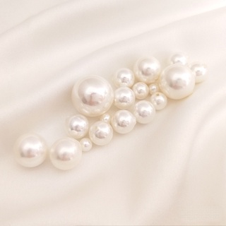 耳環 飾品 diy 半孔 貝殼珠 鑲嵌 散珠 天然 貝殼 鍍珍珠 白色 圓珠 自製 材料