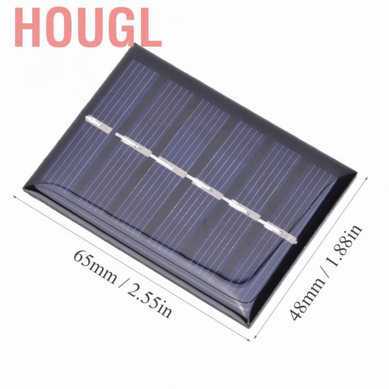 Hougl 3pcs 100ma 0 3w多晶矽太陽能電池板充電電源板充電器 用於小型家電65x48mm 蝦皮購物