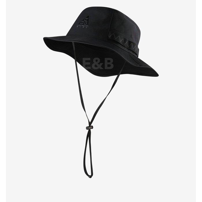 【E&amp;B】Nike ACG Logo Bucket Hat 黑 帽子 漁夫帽 登山帽