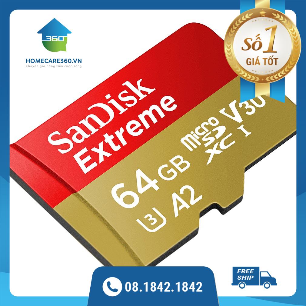 64gb MicroSDXC Sandisk Extreme A2 160 / 60 MBs 存儲卡 - 像新的一樣
