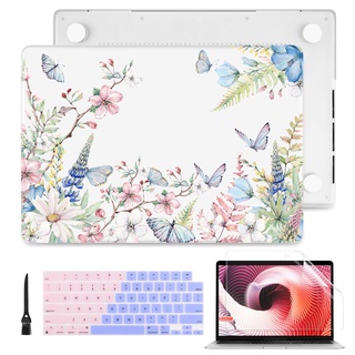 MacBook Air 磨砂彩繪保護殼 Pro M1 M2 M3 M4 晶片塑膠硬殼 A3240 A3113