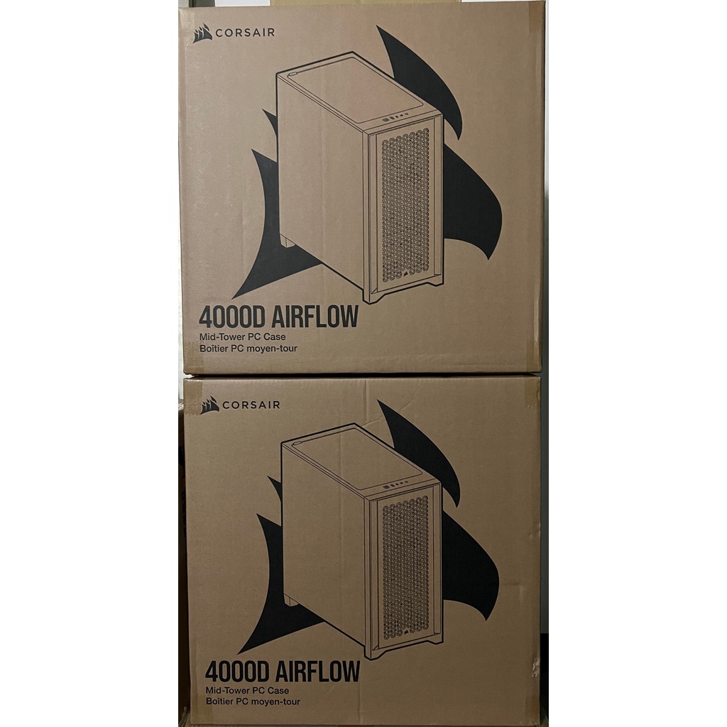 【現貨】海盜船 CORSAIR 4000D AIRFLOW 電腦機殼 玻璃透側 E-ATX 黑 白