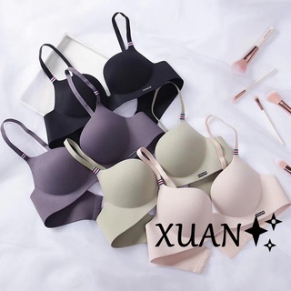 Xuan♥英倫冰絲 內衣一片式無痕無鋼圈性感集中爆乳上託少女