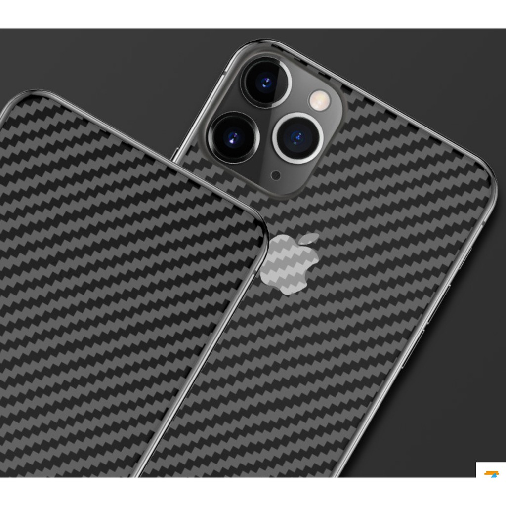 APPLE iPhone12 11 Pro Max 碳纖維紋 背貼 背面 包膜 保護機身貼