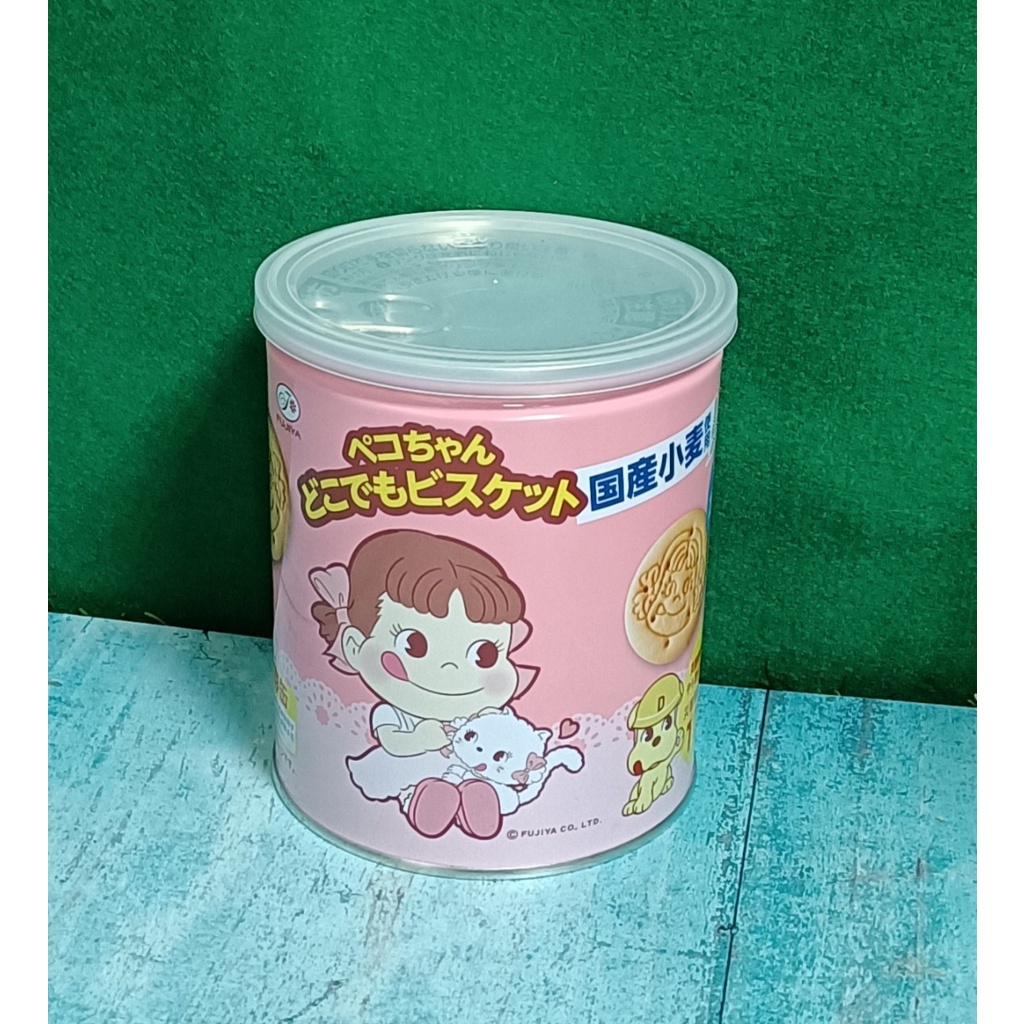 日本進口 不二家 防災口糧 登山露營 PEKO牛奶妹 保存罐餅乾100g